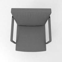 Office Chair 3D rendered realistic furniture top view photo