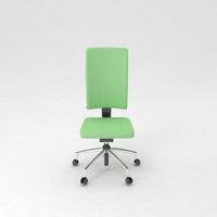 Office Chair 3D rendered realistic furniture front view photo