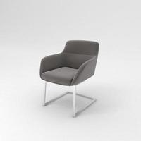 Office Chair 3D rendered realistic furniture side view photo