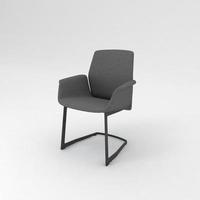 Office Chair 3D rendered realistic furniture side view photo