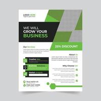 Trendy editable professional and modern corporate marketing business flyer design vector template