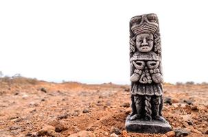 Pre columbian miniature in the sand photo