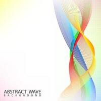 Abstract Color blend wave background, Vector Illustration