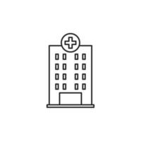 Hospital icon, isolated Hospital sign icon, vector illustration