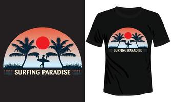 Summer Paradise T-shirt Design Vector Illustration