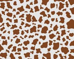 Vector brown cow print pattern animal seamless. Cow skin abstract for printing, cutting, stickers, web, cover, wall stickers, home decorate and more.