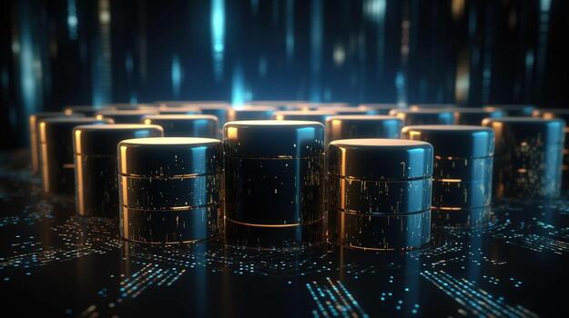 3d representación de resumen tecnología concepto. digital datos transferir y comunicación foto