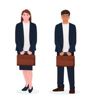 people in suit. business people vector illustration