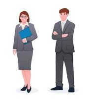 people in suit. business people vector illustration