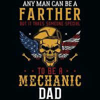 Mechanic graphics tshirt design vector