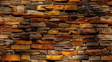 Stoneware cladding wall with stone effect. Veneer, background and texture. . photo