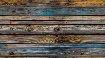 Shiplap natural wood texture background. Vintage painted wood panel wall textures. Generative Ai photo
