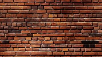 Background of red brick wall pattern texture. Great for graffiti inscriptions. old red brick wall texture background. photo