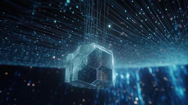 3d rendering of data storage concept. Computer generated abstract background,Digital data storage concept photo