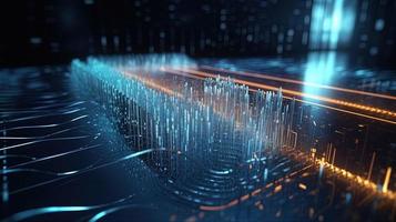 3d rendering of data storage concept. Computer generated abstract background,Digital data storage concept photo