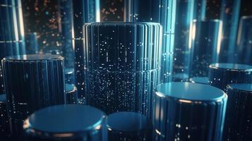 3d rendering of data storage concept. Computer generated abstract background,Digital data storage concept photo