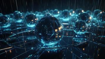 3d rendering of data storage concept. Computer generated abstract background,Digital data storage concept photo