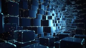 3d rendering of data storage concept. Computer generated abstract background,Digital data storage concept photo