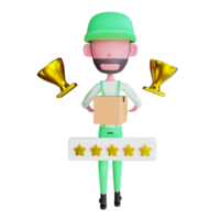 3d courier icon png