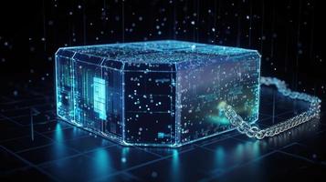 3d rendering of data storage concept. Computer generated abstract background,Digital data storage concept photo
