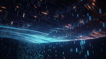 3d rendering of data storage concept. Computer generated abstract background,Digital data storage concept photo