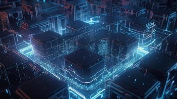 3d rendering of data storage concept. Computer generated abstract background,Digital data storage concept photo
