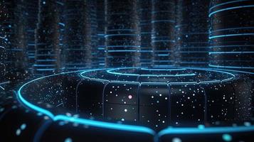 3d rendering of data storage concept. Computer generated abstract background,Digital data storage concept photo