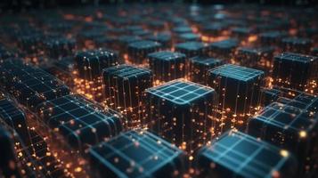 3d rendering of data storage concept. Computer generated abstract background,Digital data storage concept photo