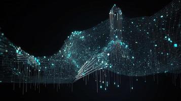3d rendering of data storage concept. Computer generated abstract background,Digital data storage concept photo