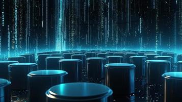 3d rendering of data storage concept. Computer generated abstract background,Digital data storage concept photo