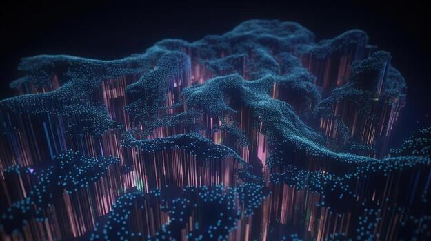 3d rendering of data storage concept. Computer generated abstract background,Digital data storage concept photo