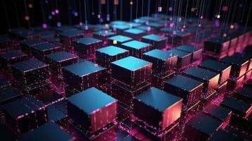 3d rendering of data storage concept. Computer generated abstract background,Digital data storage concept photo