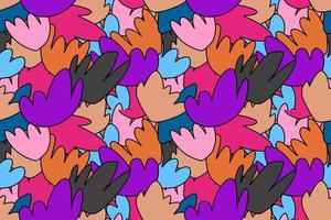 Modern retro vintage seamless pattern vector illustration design for fabric textile and interior