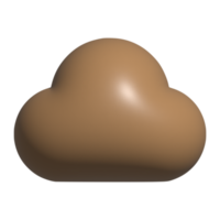 nube 3d icona png