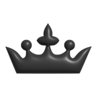 3d icon of queen crown png