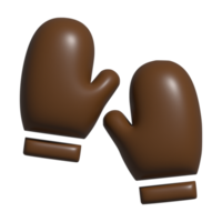 3d icône de gants png