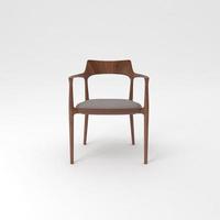 Armchair 3D render realistic furniture front view photo