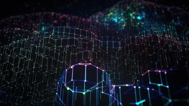 3d rendering of data storage concept. Computer generated abstract background,Digital data storage concept photo