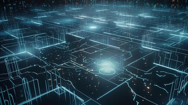 3d rendering of data storage concept. Computer generated abstract background,Digital data storage concept photo