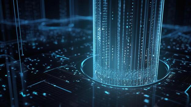 3d rendering of data storage concept. Computer generated abstract background,Digital data storage concept photo