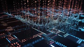 3d rendering of data storage concept. Computer generated abstract background,Digital data storage concept photo