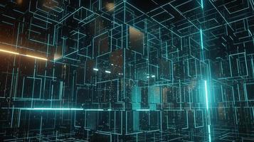 3d rendering of data storage concept. Computer generated abstract background,Digital data storage concept photo