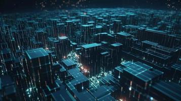 3d rendering of data storage concept. Computer generated abstract background,Digital data storage concept photo