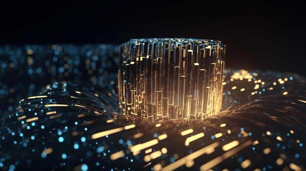 3d rendering of data storage concept. Computer generated abstract background,Digital data storage concept photo