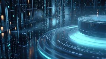 3d rendering of data storage concept. Computer generated abstract background,Digital data storage concept photo