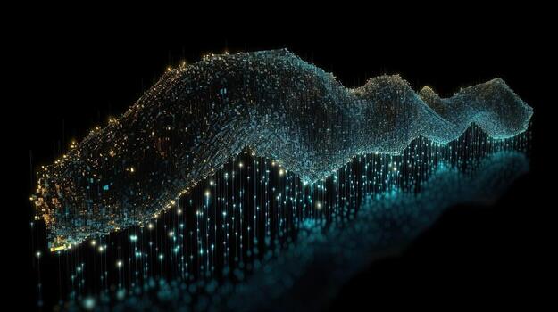 3d rendering of data storage concept. Computer generated abstract background,Digital data storage concept photo