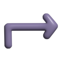 3d icono de flecha png