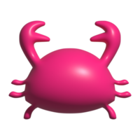 3d ikon av krabba png