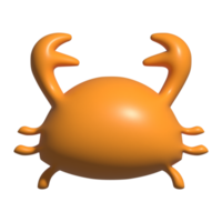 3d icoon van krab png