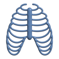 3d Symbol von Schädel Knochen png